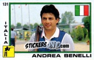 Figurina Andrea Benelli - Supersport 1988 n. 131 - Panini