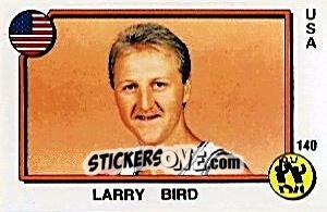 Figurina Larry Bird - Supersport 1988 n. 140 - Panini