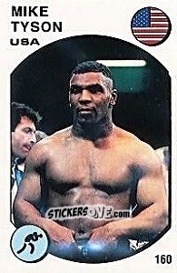 Figurina Mike Tyson - Supersport 1988 n. 160 - Panini