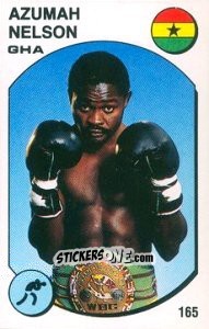 Figurina Azumah Nelson - Supersport 1988 n. 165 - Panini