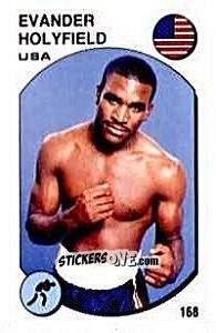 Figurina Evander Holyfield - Supersport 1988 n. 168 - Panini