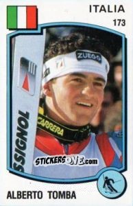 Figurina Alberto Tomba - Supersport 1988 n. 173 - Panini