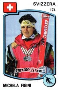 Figurina Michela Figini - Supersport 1988 n. 174 - Panini