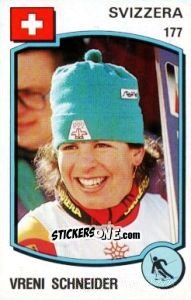 Figurina Vreni Schneider - Supersport 1988 n. 177 - Panini