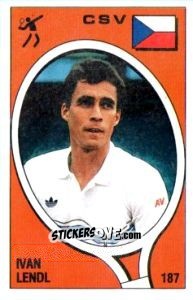 Figurina Ivan Lendl - Supersport 1988 n. 187 - Panini