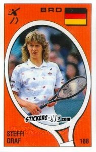 Figurina Steffi Graf - Supersport 1988 n. 188 - Panini