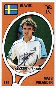 Figurina Mats Wilander - Supersport 1988 n. 189 - Panini