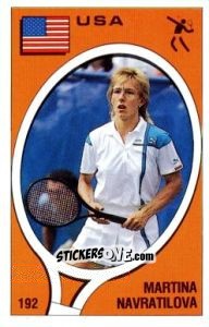 Cromo Martina Navratilova - Supersport 1988 n. 192 - Panini