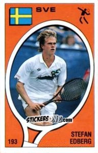 Figurina Stefan Edberg - Supersport 1988 n. 193 - Panini