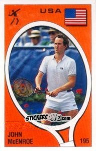 Figurina John McEnroe - Supersport 1988 n. 195 - Panini