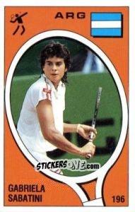 Figurina Gabriela Sabatini - Supersport 1988 n. 196 - Panini
