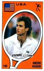 Figurina Andre Agassi - Supersport 1988 n. 199 - Panini