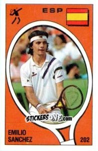 Sticker Emilio Sanchez - Supersport 1988 n. 202 - Panini