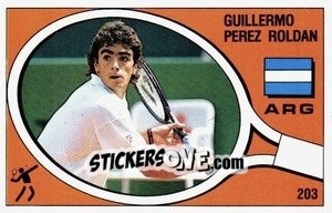 Figurina Guillermo Perez Roldan - Supersport 1988 n. 203 - Panini