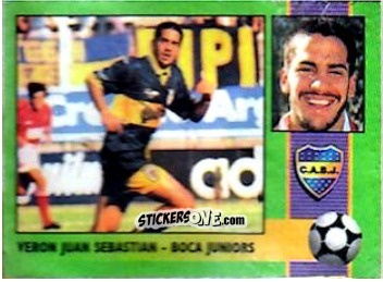 Sticker Juan Sebastián Verón - Futbol 1996 n. 35 - Cromy
