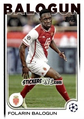 Figurina Folarin Balogun - UEFA Club Competitions 2024-2025
 n. 21 - Topps
