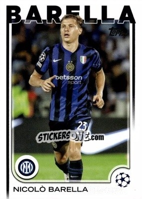 Figurina Nicolò Barella - UEFA Club Competitions 2024-2025
 n. 23 - Topps