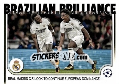 Sticker Real Madrid C.F. - UEFA Club Competitions 2024-2025
 n. 28 - Topps
