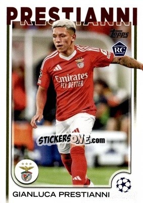 Sticker Gianluca Prestianni - UEFA Club Competitions 2024-2025
 n. 36 - Topps