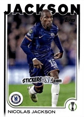 Cromo Nicolas Jackson - UEFA Club Competitions 2024-2025
 n. 41 - Topps