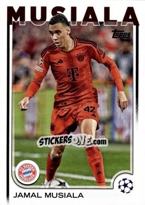 Cromo Jamal Musiala - UEFA Club Competitions 2024-2025
 n. 42 - Topps
