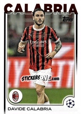 Sticker Davide Calabria - UEFA Club Competitions 2024-2025
 n. 82 - Topps