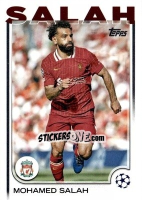 Cromo Mohamed Salah - UEFA Club Competitions 2024-2025
 n. 87 - Topps