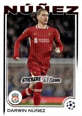 Cromo Darwin Núñez - UEFA Club Competitions 2024-2025
 n. 89 - Topps