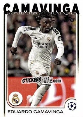 Sticker Eduardo Camavinga - UEFA Club Competitions 2024-2025
 n. 93 - Topps