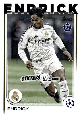Figurina Endrick - UEFA Club Competitions 2024-2025
 n. 100 - Topps