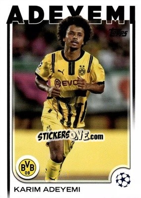 Sticker Karim Adeyemi - UEFA Club Competitions 2024-2025
 n. 105 - Topps