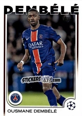 Figurina Ousmane Dembélé - UEFA Club Competitions 2024-2025
 n. 109 - Topps