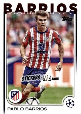 Sticker Pablo Barrios - UEFA Club Competitions 2024-2025
 n. 123 - Topps