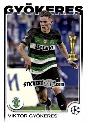 Sticker Viktor Gyökeres - UEFA Club Competitions 2024-2025
 n. 131 - Topps