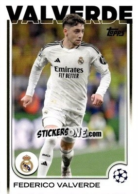 Sticker Federico Valverde - UEFA Club Competitions 2024-2025
 n. 164 - Topps