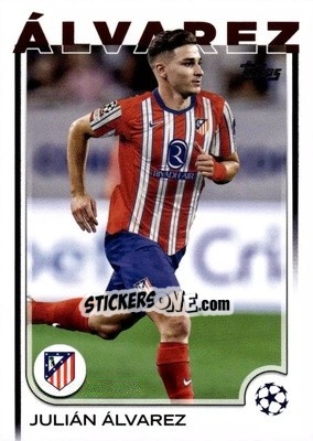 Cromo Julián Álvarez - UEFA Club Competitions 2024-2025
 n. 171 - Topps