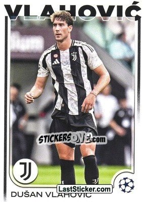 Figurina Dušan Vlahović - UEFA Club Competitions 2024-2025
 n. 176 - Topps
