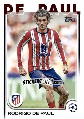 Figurina Rodrigo de Paul - UEFA Club Competitions 2024-2025
 n. 192 - Topps