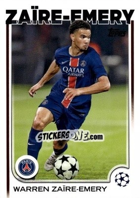 Sticker Warren Zaïre-Emery - UEFA Club Competitions 2024-2025
 n. 197 - Topps