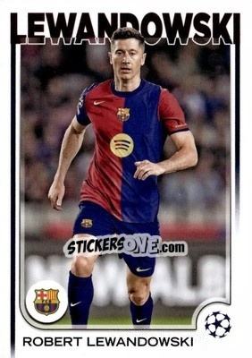 Sticker Robert Lewandowski - UEFA Club Competitions 2024-2025
 n. 200 - Topps