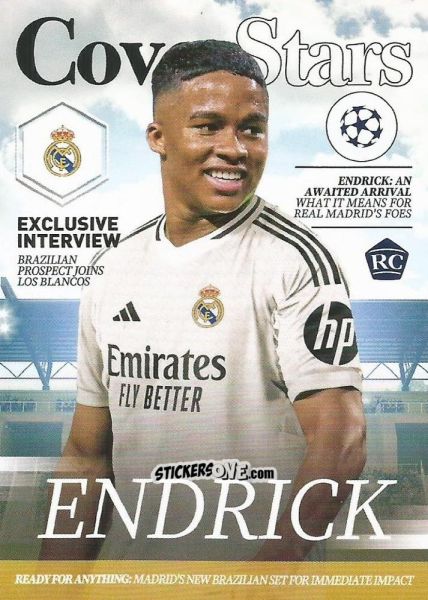 Figurina Endrick - UEFA Club Competitions 2024-2025
 n. CS-13 - Topps