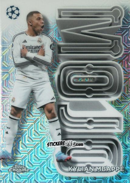 Sticker Kylian Mbappé - UEFA Club Competitions 2024-2025
 n. MJ-25 - Topps