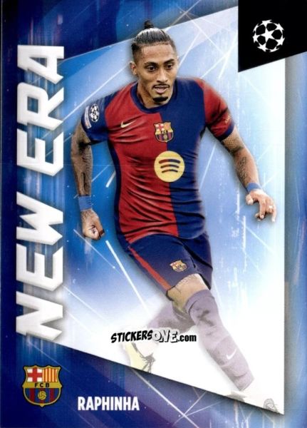 Sticker Raphinha - UEFA Club Competitions 2024-2025
 n. NE-2 - Topps