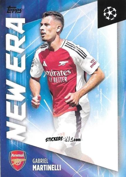 Sticker Gabriel Martinelli - UEFA Club Competitions 2024-2025
 n. NE-3 - Topps