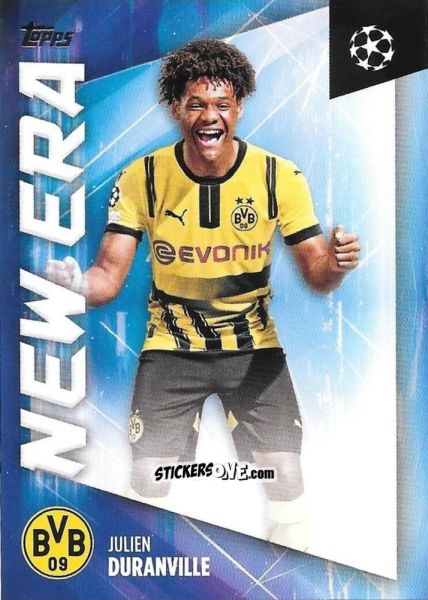 Sticker Julien Duranville - UEFA Club Competitions 2024-2025
 n. NE-7 - Topps