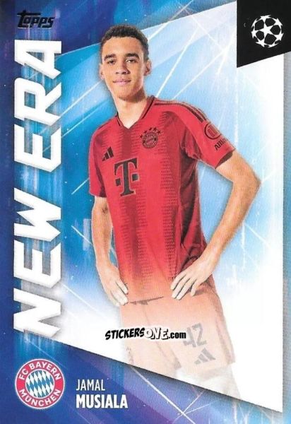 Cromo Jamal Musiala - UEFA Club Competitions 2024-2025
 n. NE-11 - Topps