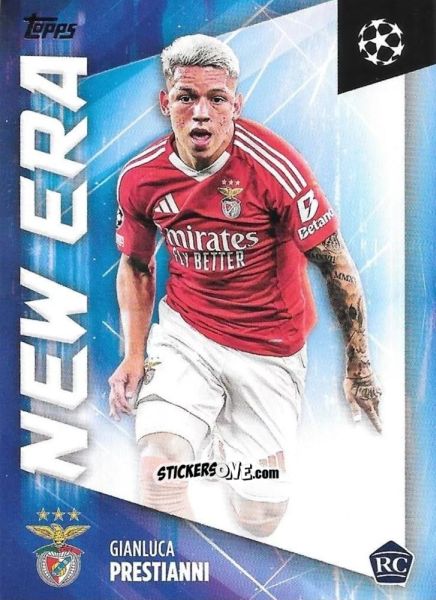 Figurina Gianluca Prestianni - UEFA Club Competitions 2024-2025
 n. NE-14 - Topps