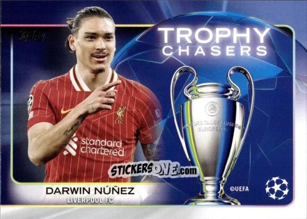 Cromo Darwin Núñez - UEFA Club Competitions 2024-2025
 n. RF-14 - Topps