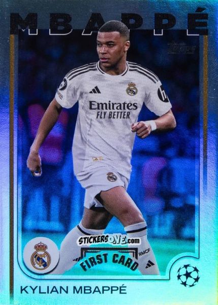 Sticker Kylian Mbappé - UEFA Club Competitions 2024-2025
 n. FC-1 - Topps