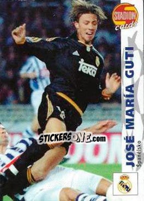 Cromo Jose Maria Guti - Stadion Cards 2000-2005 n. 275 - Stadion Cards